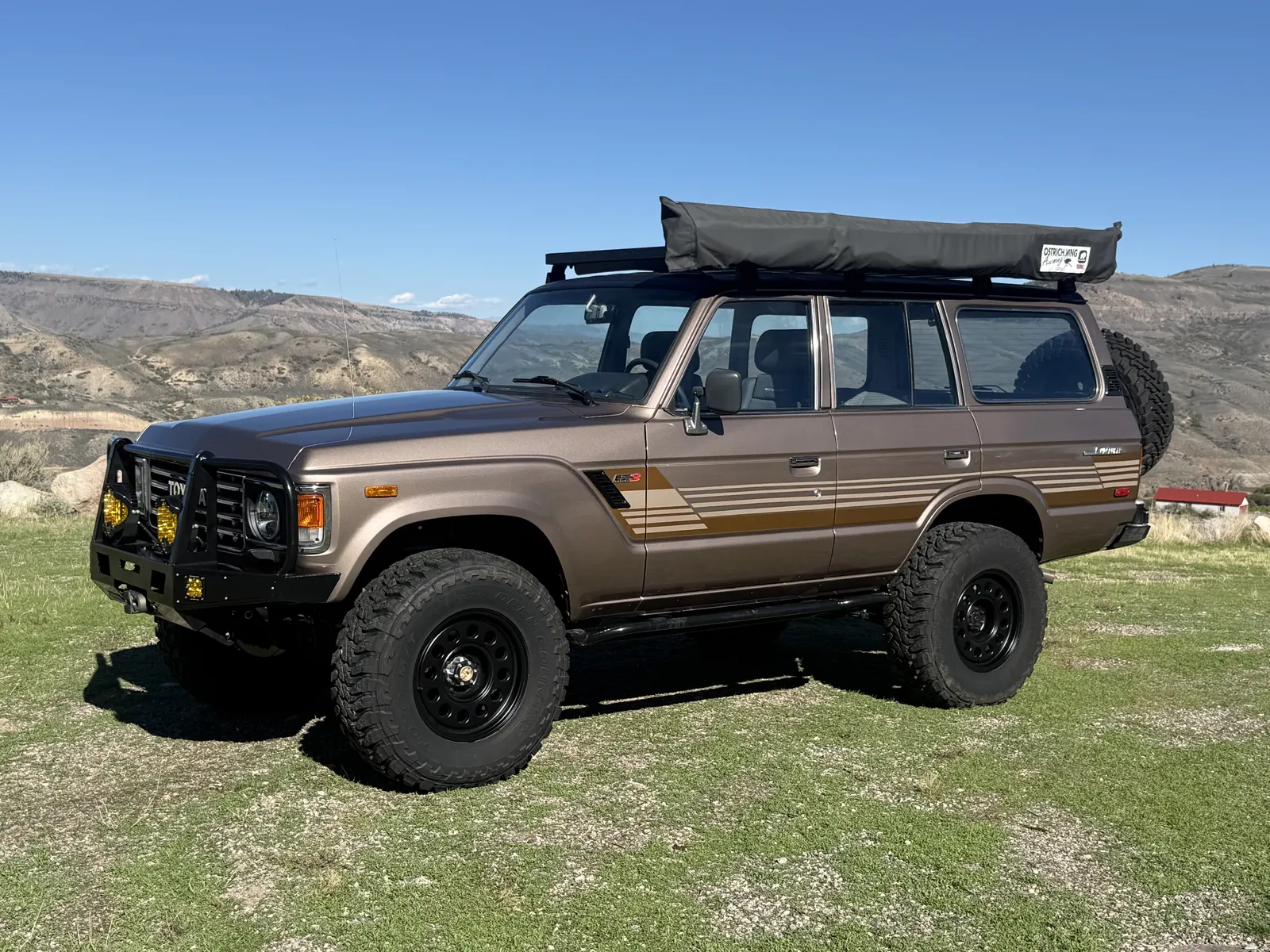 Driver-side profile of the LS-powered FJ60 restomod
