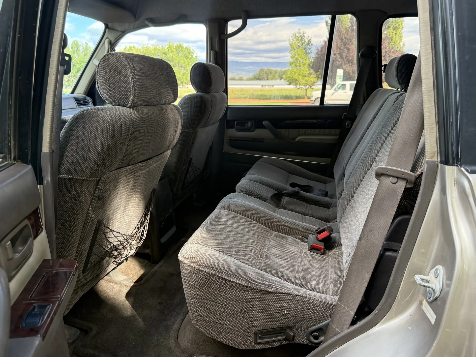 Rear seats in the 1997 Lexus LX450