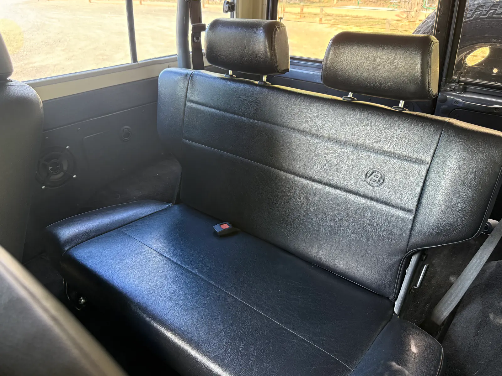 Bestop rear seat in the 1985 BJ73 Land Cruiser
