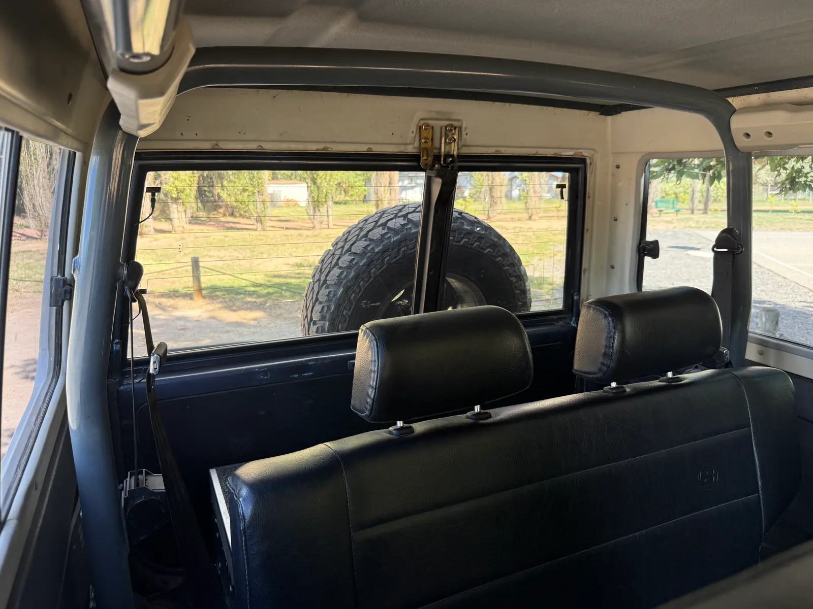 1985 BJ73 Land Cruiser rear seating area