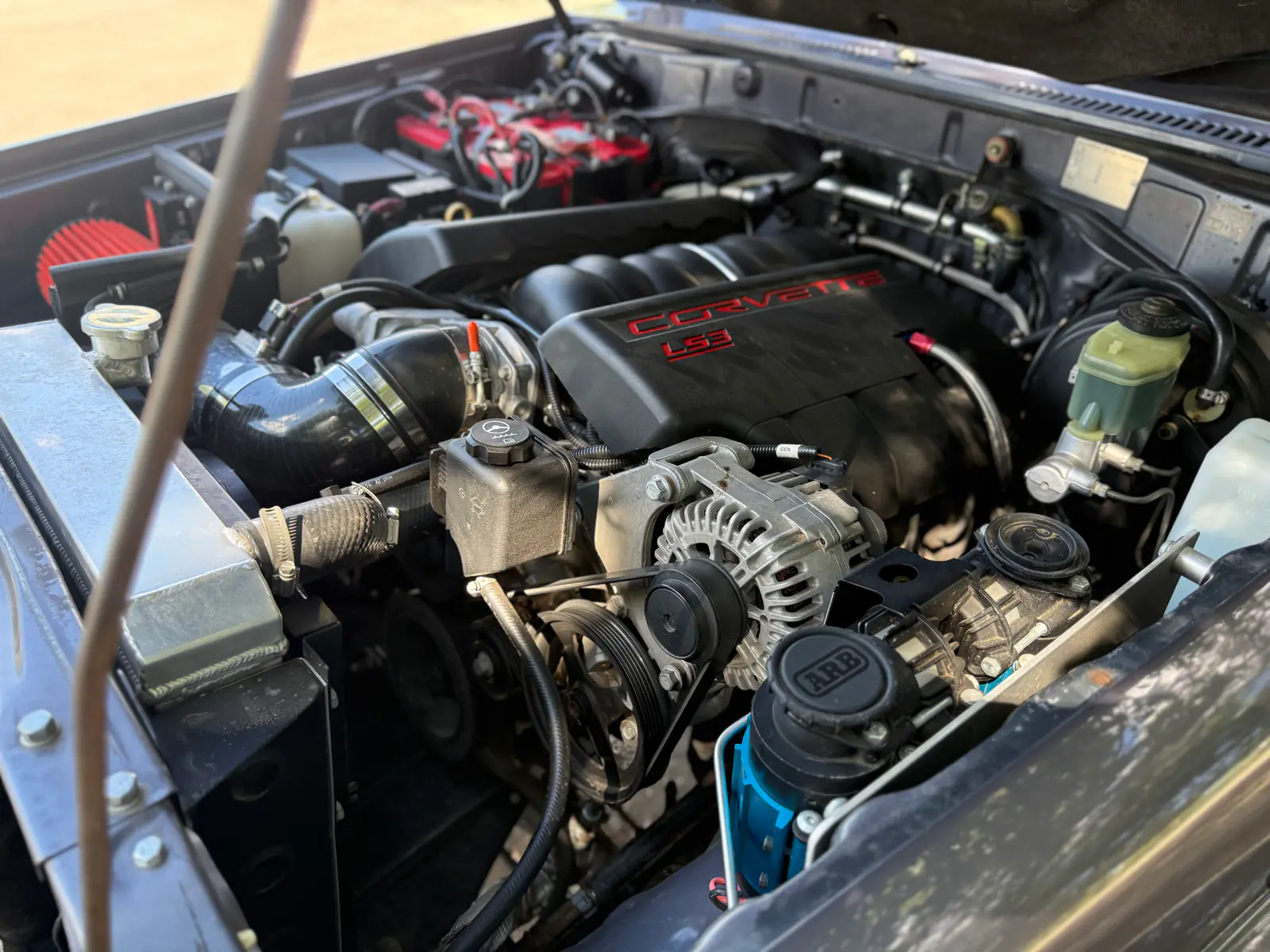 6.2L ERod LS3 engine in the 1985 BJ73