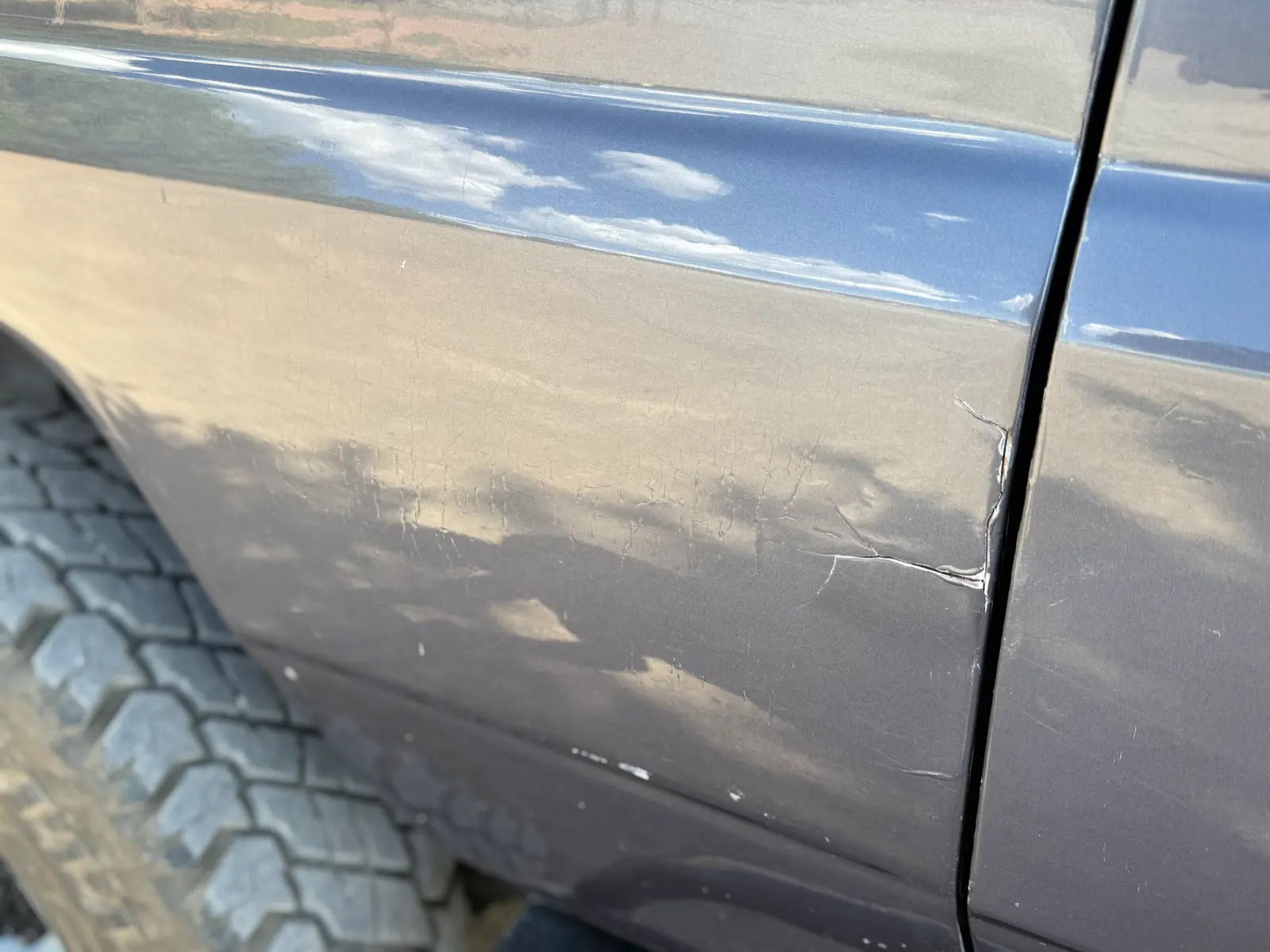 Paint and body condition on the 1985 BJ73 passenger side