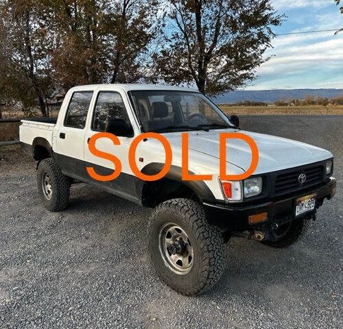 The Trifecta! 1996 Left Hand Drive Toyota HiLux Double Cab Pickup
